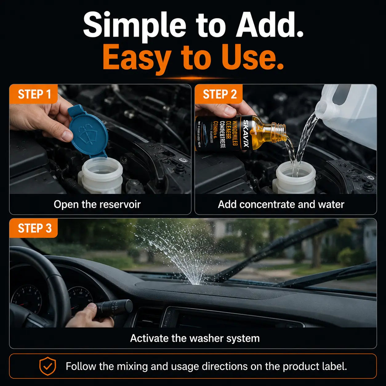 Ultra-Concentrated Wiper Fluid
