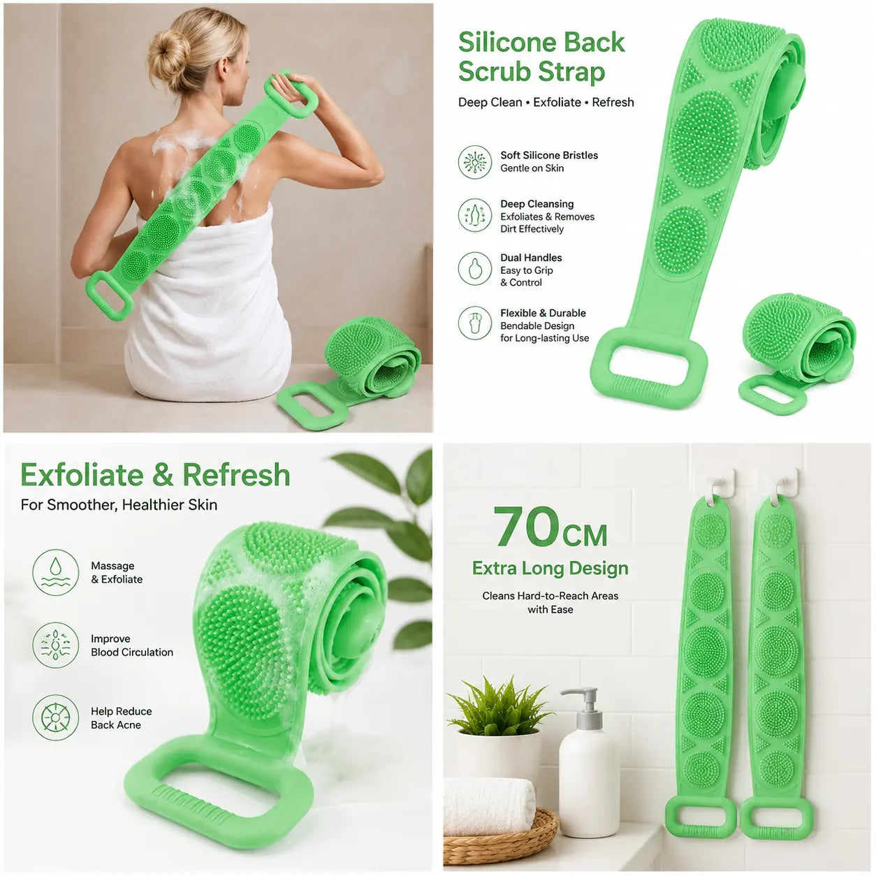 Silicone Back Scrubber