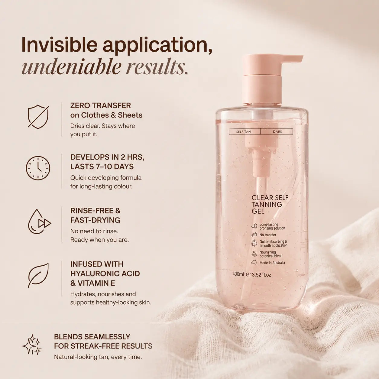 Clear Self Tanning Gel